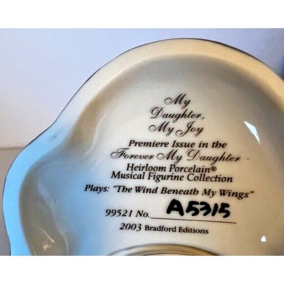 Bradford Music Box Angel “My Daughter My Joy” 2003 - Picture 8 of 8